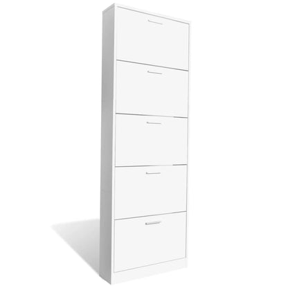 Mueble Zapatero Blanco Con 5 Compartimentos / Vetonek_5