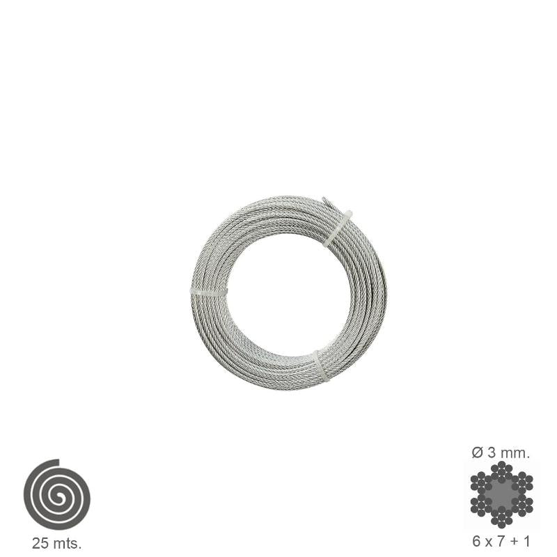 Cable Galvanizado    3 Mm. (rollo 25 Metros) No Elevacion_0