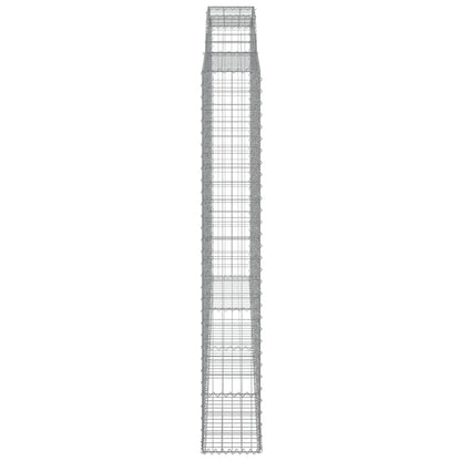Cestas De Gaviones 3 Uds Forma De Arco Hierro 300x30x200/220 Cm_4