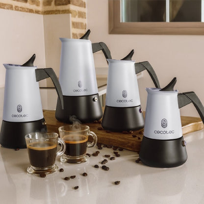 Cecotec Cafetera Italiana Piccolina 200 Blue. 100ml, 2 Tazas De Café, Acero Inoxidable, Apta Todas Superficies, Filtro P_4