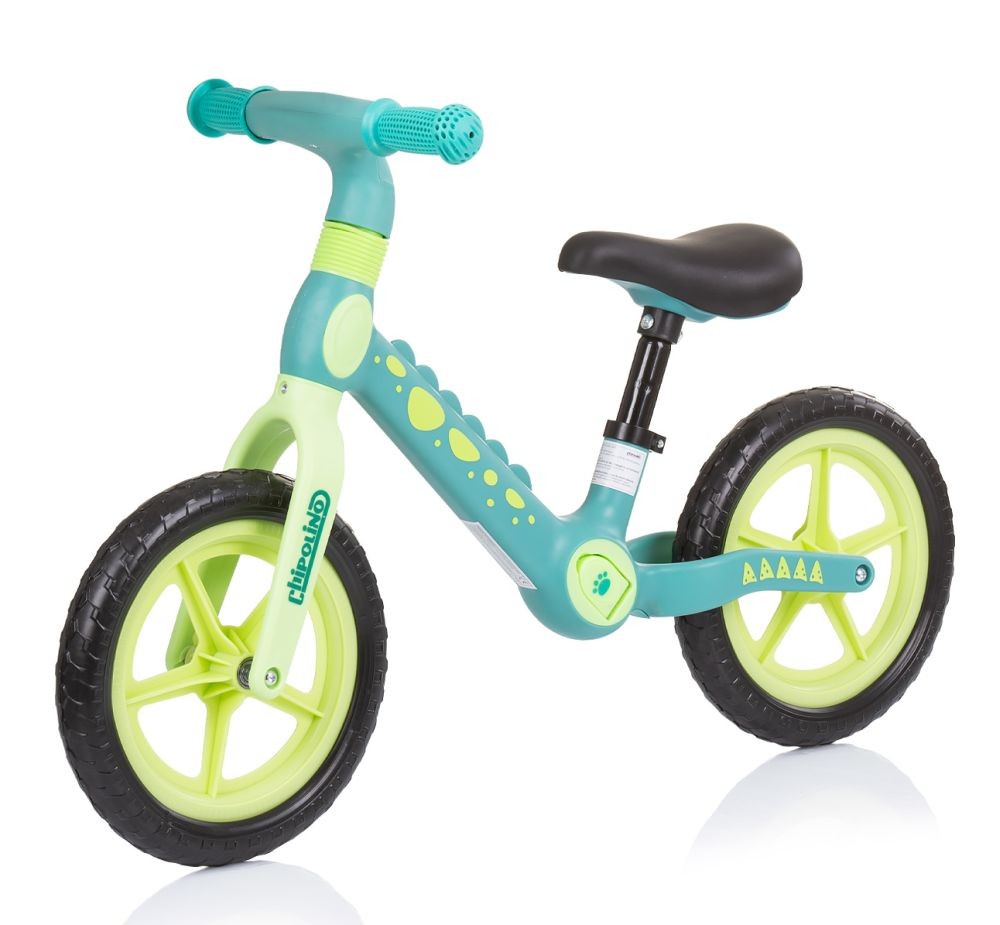 Bicicleta Infantil Sin Pedales Dino Blue Green_0