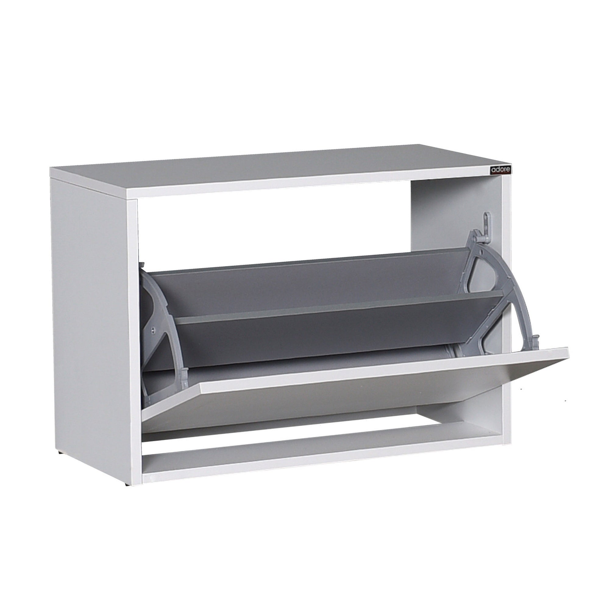 Zapatero,100% Tablero De Aglomerado Rechapado En Melamina, Color Blanco