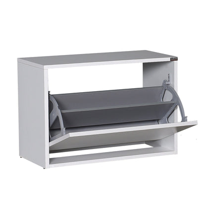 Zapatero,100% Tablero De Aglomerado Rechapado En Melamina, Color Blanco