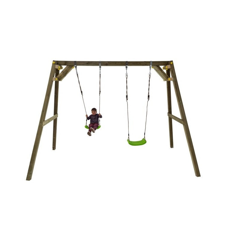 Columpio Doble De Madera Cuadrada Masgames Xylo Xl._4