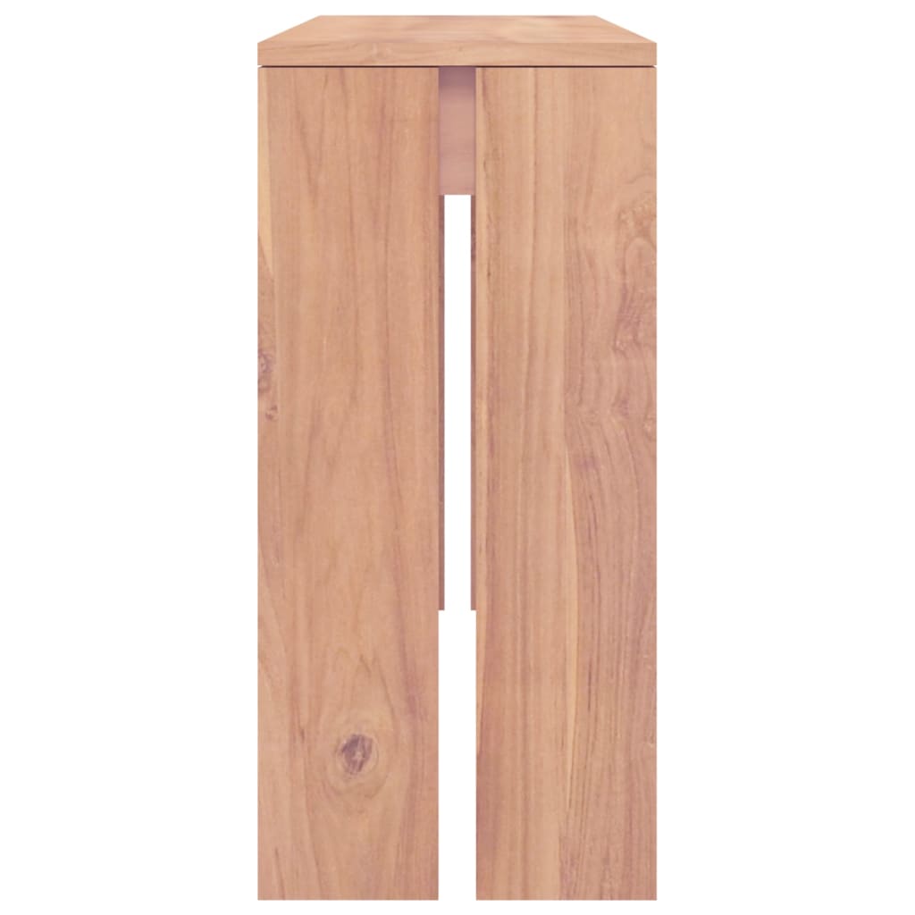 Mesa Consola De Madera Maciza De Teca 110x35x75 Cm_3