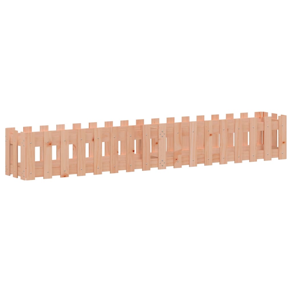Arriate Elevado Jardín Valla Madera Maciza Douglas 200x30x30 Cm_3