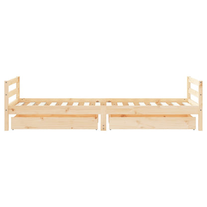 Vidaxl Estructura De Cama Para Niños Con Cajones Madera Pino 90x200 Cm_5