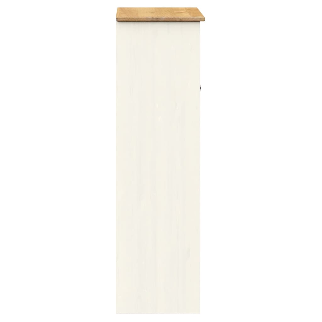 Armario Superior Tocador Vigo Madera Pino Blanco 78x30x100 Cm / Vetonek_0