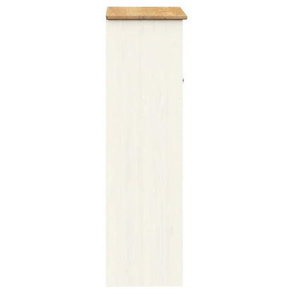 Armario Superior Tocador Vigo Madera Pino Blanco 78x30x100 Cm / Vetonek_0