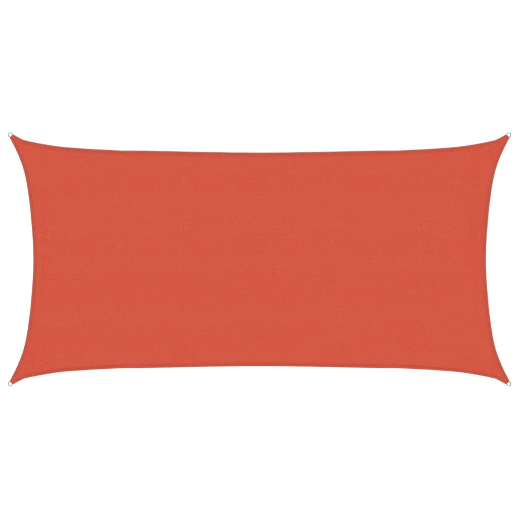 Vidaxl Toldo De Vela Hdpe Terracota 160 G/m² 4x7 M_0