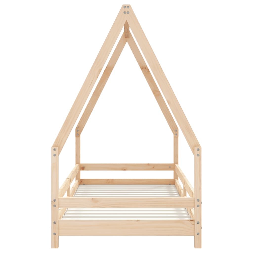 Vidaxl Estructura De Cama Para Niños Madera Maciza De Pino 80x200 Cm_3