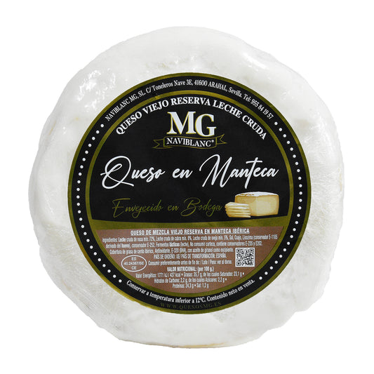 Queso Curado En Manteca Envejecido En Bodega Mg ( 3,2 / 3,3kg )_0