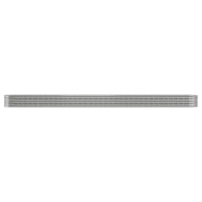 Jardinera Arriate Acero Galvanizado Plata 440x80x36 Cm_2