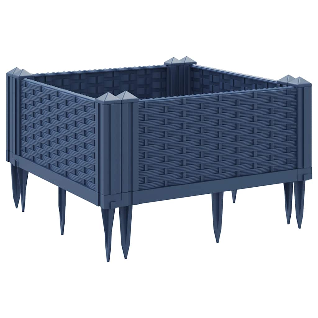 Jardinera Con Clavijas Pp Azul Gris 42,5x42,5x28,5 Cm_5