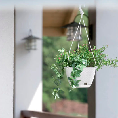 Macetero Colgante Ratolla Round W 4,85l., Dimensiones (mm) 243x243x160, Color Ocre Oscuro