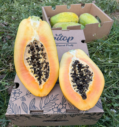 Caja De Papayas De Temporada Tropitop 4kg_2