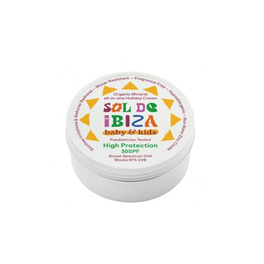 Crema Solar All in one-Bebés 0 meses SPF30 Sol de Ibiza BIO Tarro de 100 g