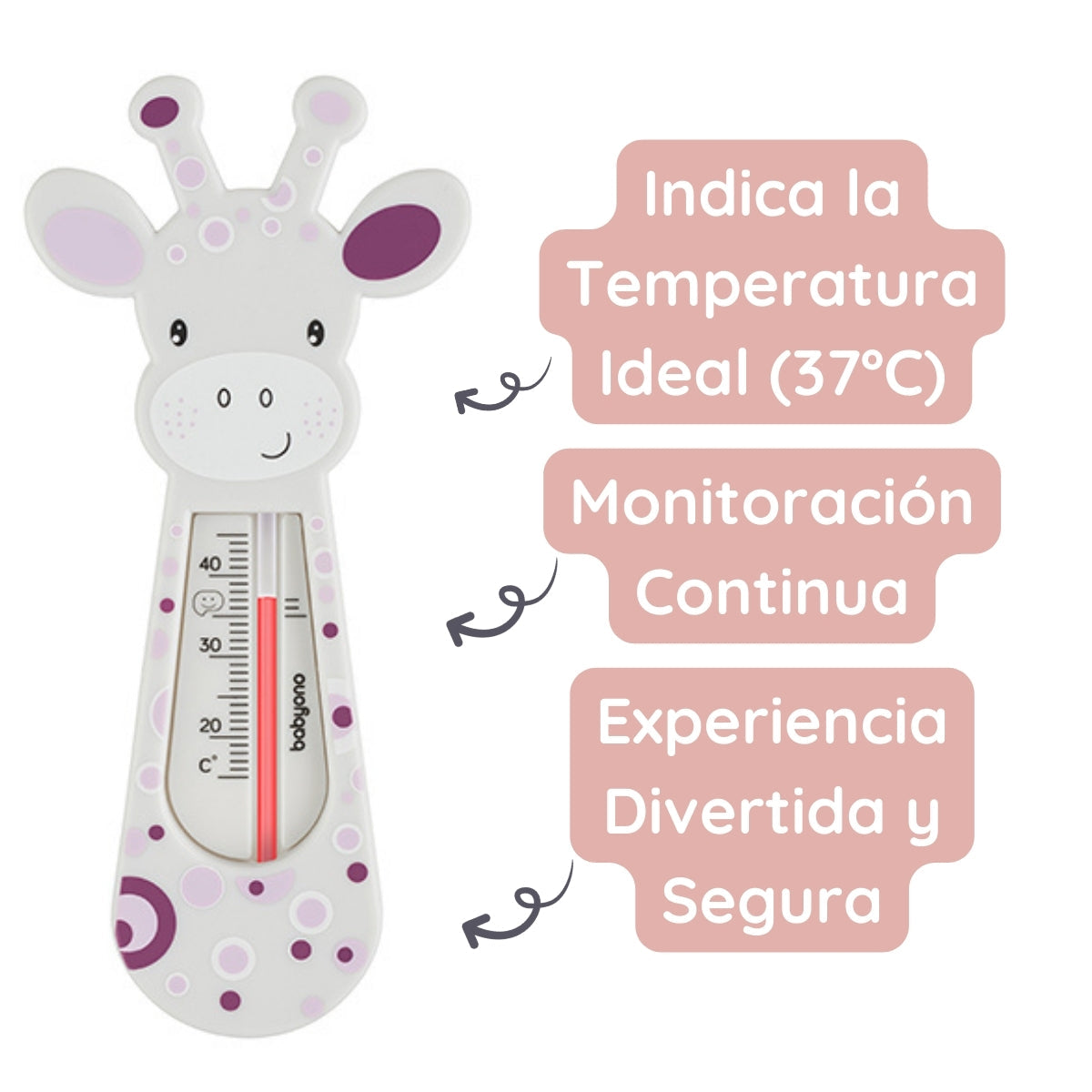 Termometro Del Agua Para Bebés Girafa Azul_3