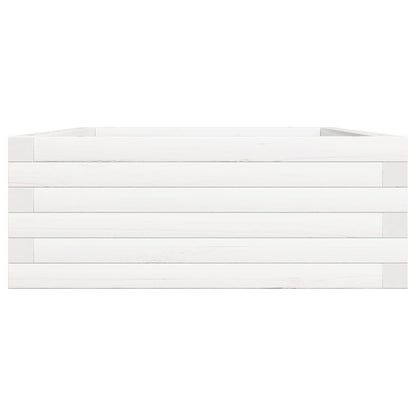 Jardinera De Madera Maciza De Pino Blanco 90x60x23 Cm_5