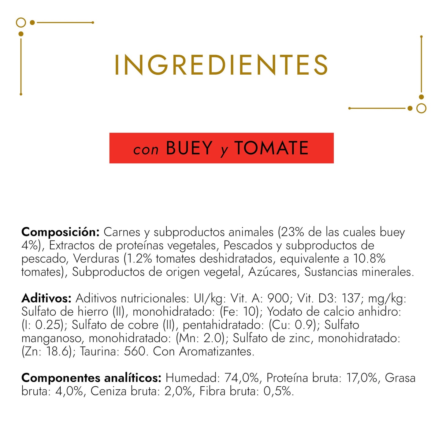 Ração Húmida GOURMET GOLD Tarte de Carne e Tomate 85g
