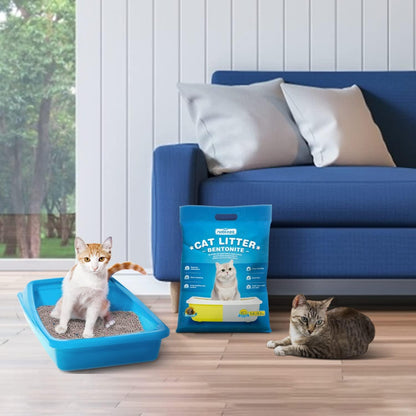 Areia aglomerante de bentonite para gatos aroma limão Nobleza 6 L 
