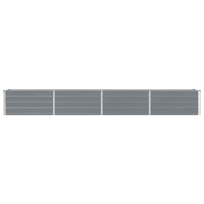 Arriate De Jardín De Acero Galvanizado Gris 320x40x45 Cm_2