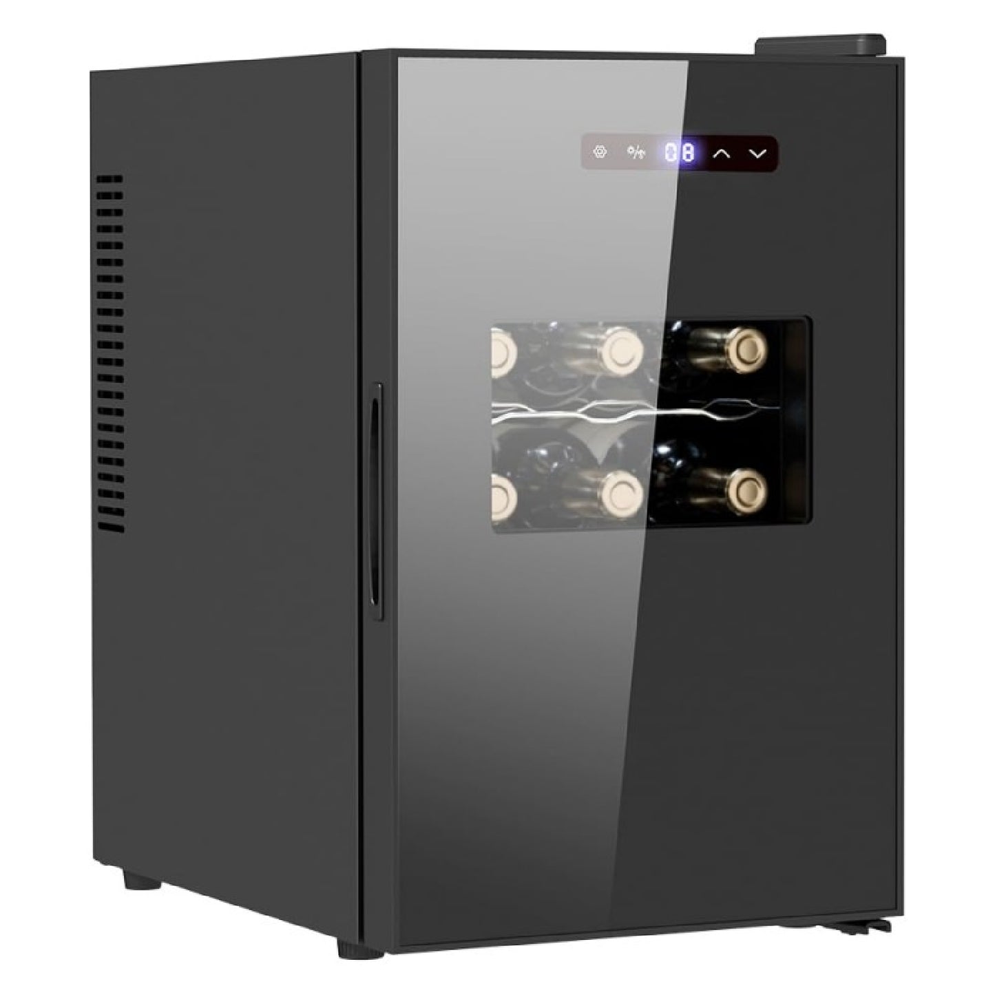 Vinoteca 15 Botellas Bolero Grandsommelier 1530 Coolcrystal, Enfriamiento Termoeléctrico, Temperatura Regulable Entre 5-18ºc, Control Táctil, Displa_0