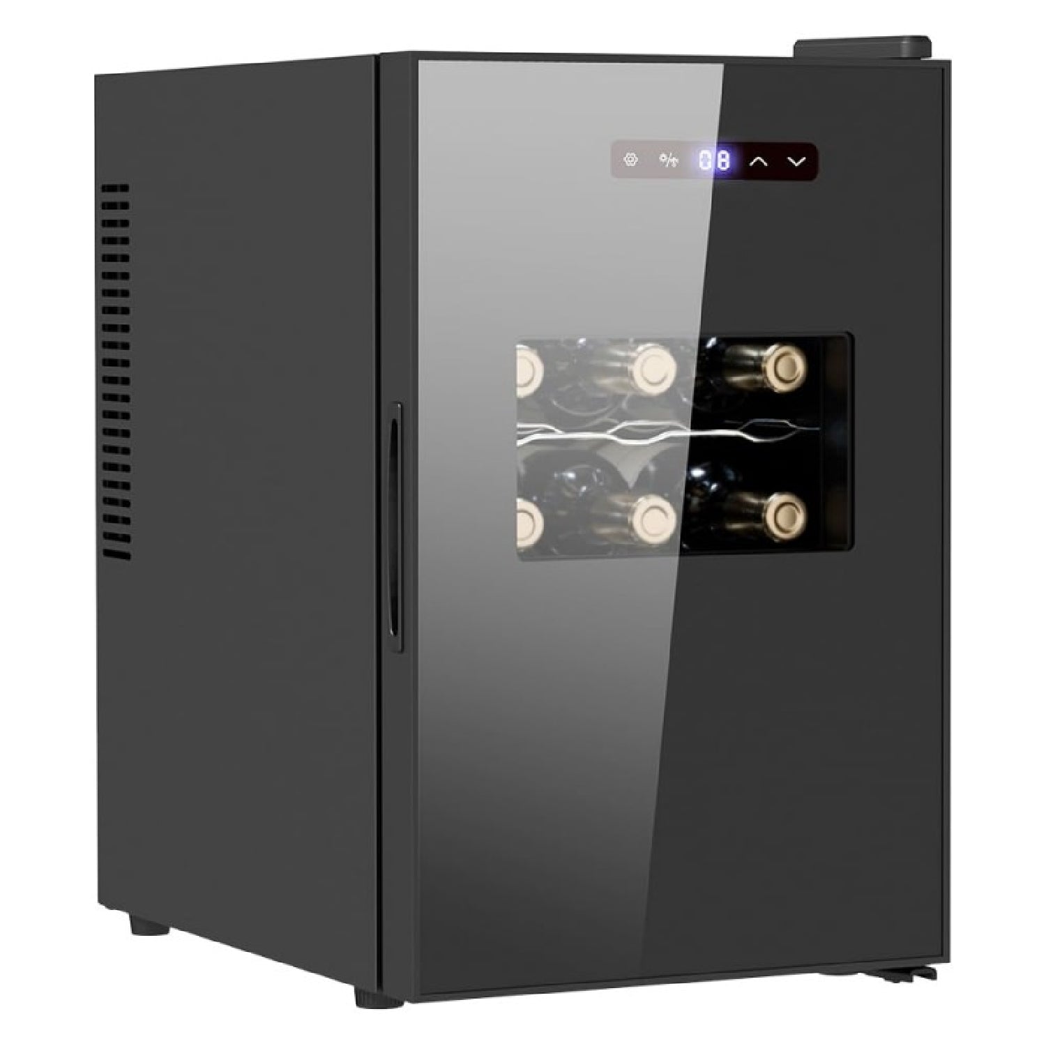 Vinoteca 15 Botellas Bolero Grandsommelier 1530 Coolcrystal, Enfriamiento Termoeléctrico, Temperatura Regulable Entre 5-18ºc, Control Táctil, Displa_0