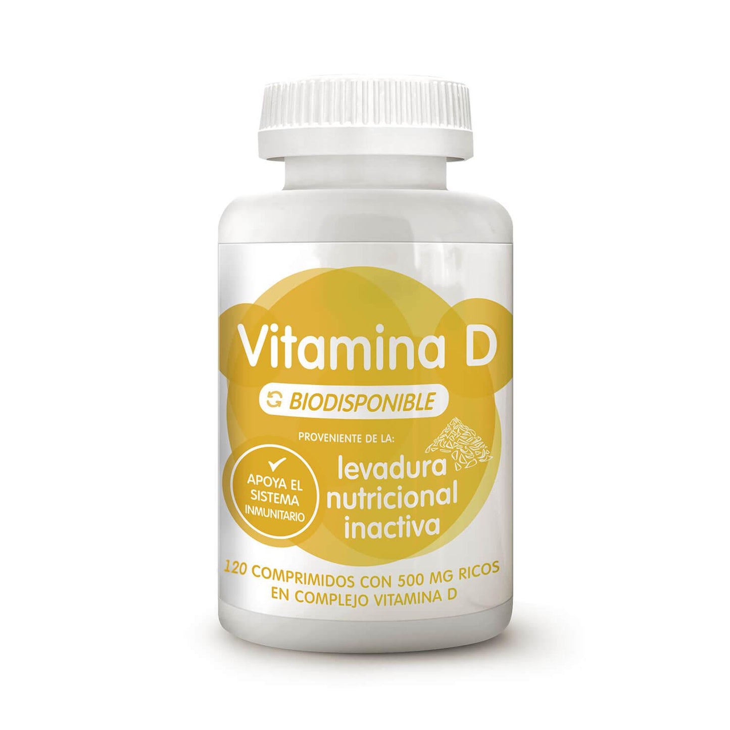 Vitamina D biodisponível de levedura Energy Feelings 120 comprimidos (120u./500mg.)