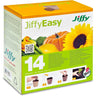 Embalagem de 14 potes de turfa Jiffy + pastilhas