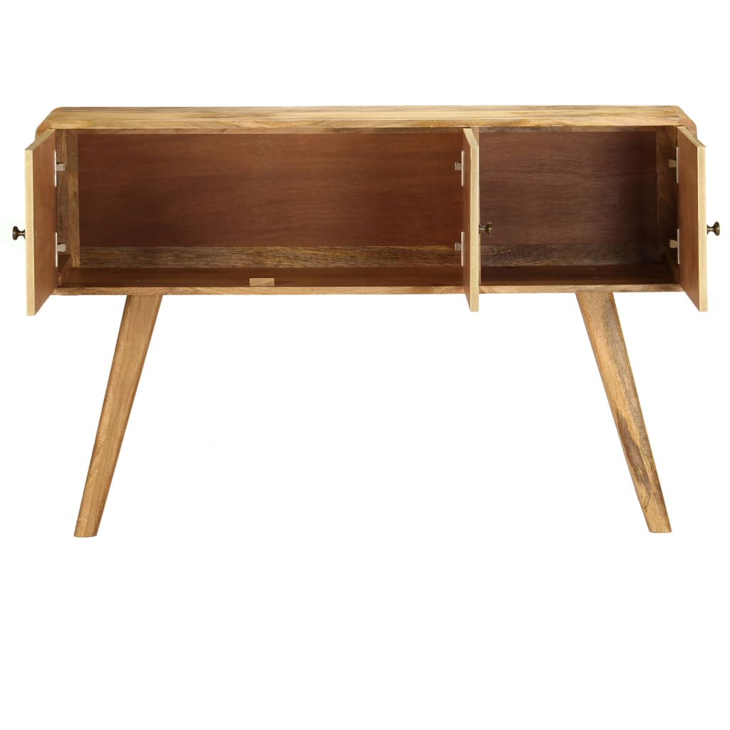 Aparador De Madera Maciza De Mango 120x30x80 Cm_3