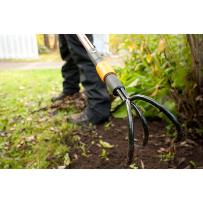 Cultivador alemão Fiskars QuickFit de 3 dentes