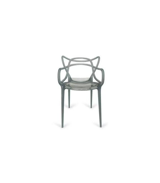 Pack De 4 Sillas Concha Gris Humo 82,5 Cm (alto) 51,5 Cm (ancho) 57 Cm (fondo)_0