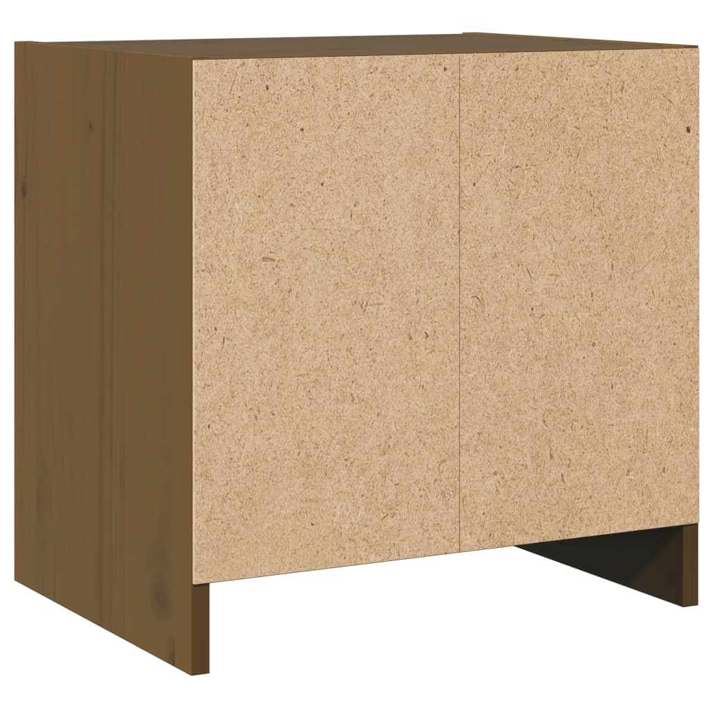 Mesitas De Noche 2 Uds Madera De Pino Marrón Miel 40x30,5x40 Cm_4