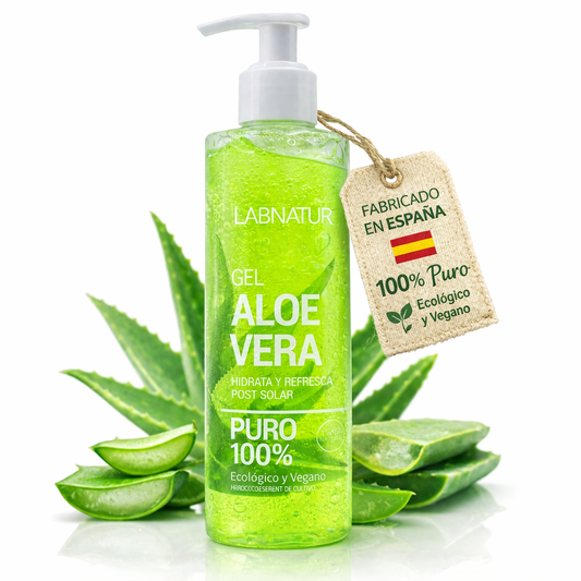 Gel ALOE VERA 100% PURO | Ecológico y Vegano | Piel Sensible | Hidrata, Nutre, Calma y Refresca | Rápida Absorción_0