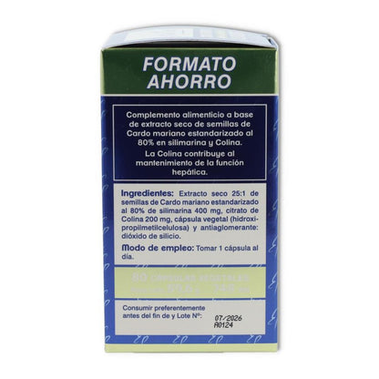 Pacote de poupança de cardo mariano, Tongil, 80 cápsulas