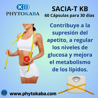 Sacia-t Kb 60 Cápsulas A Base De Garcinia Cambogia_1