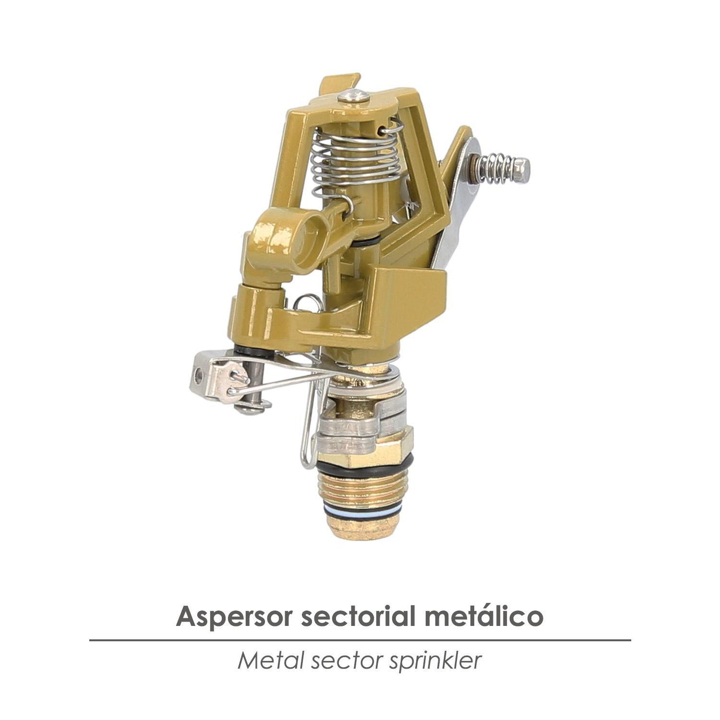 Aspersor Riego Regulable Metalico Sectorial Toma 1/2 Fabricado En Zinc, Riego De Jardines / Cesped_2
