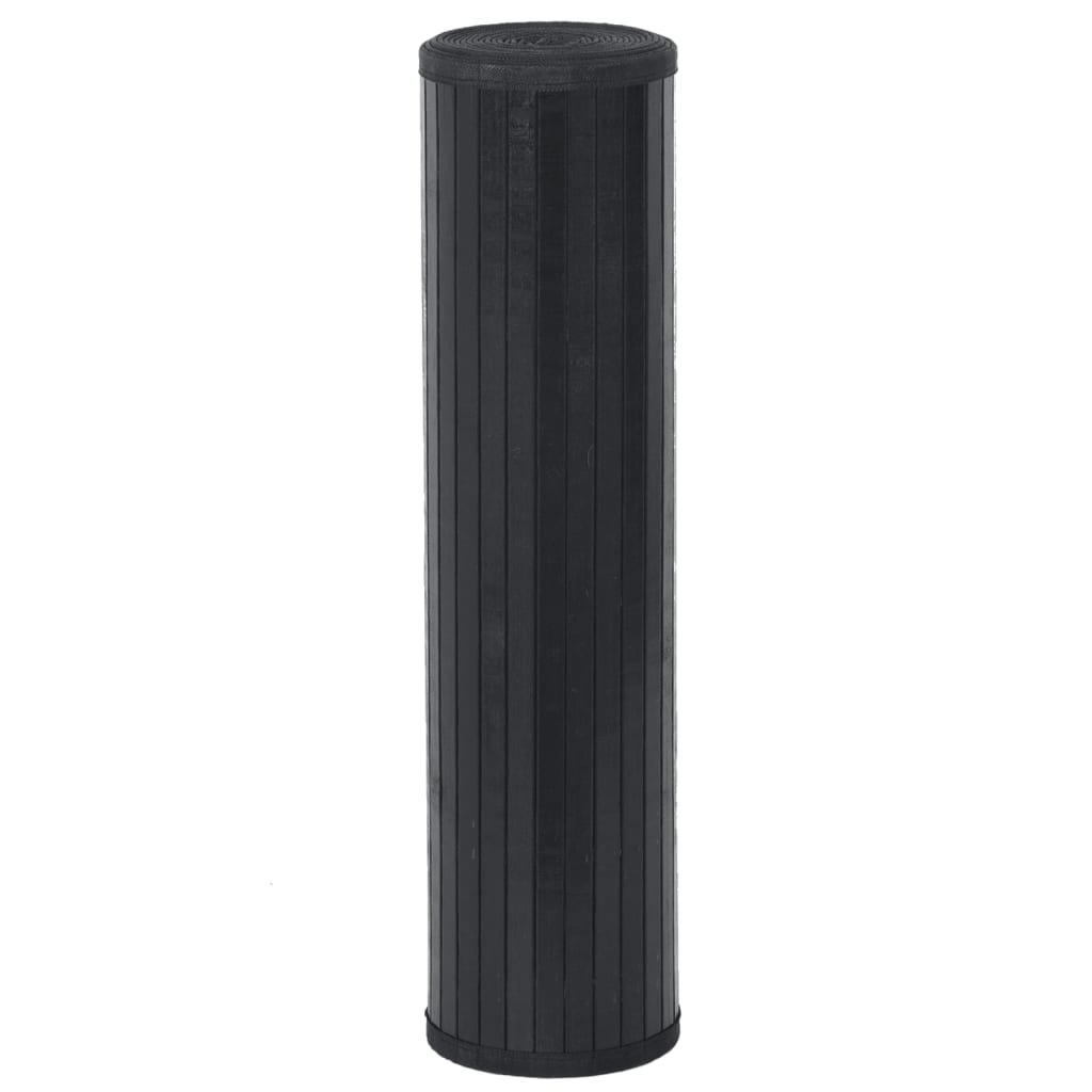 Alfombra Rectangular Bambú Negro 80x1000 Cm / Vetonek_2
