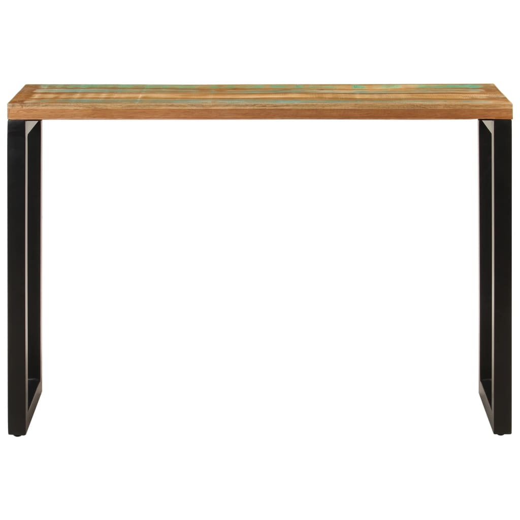 Mesa Consola Madera Maciza Reciclada 110x35x75 Cm_0