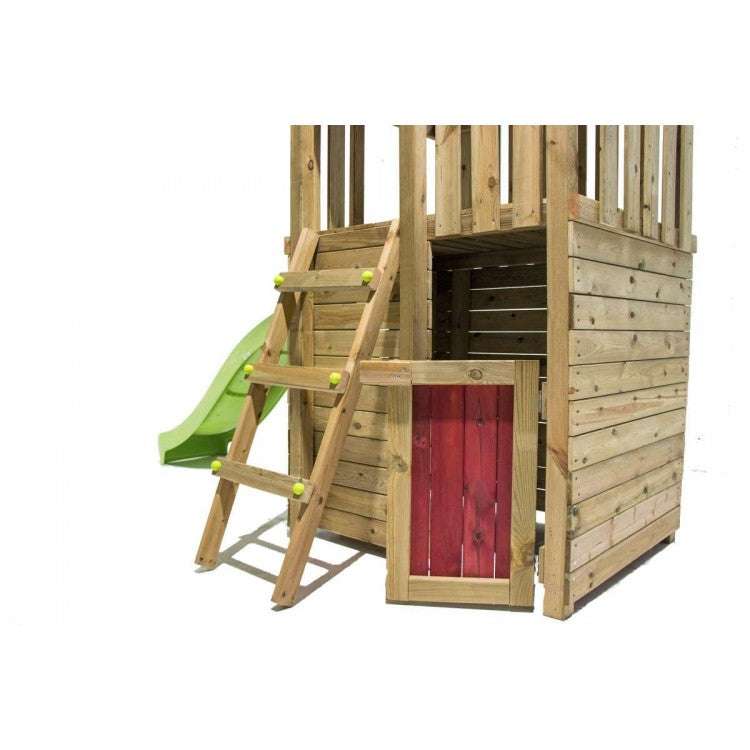 Parque Infantil Masgames Tibidabo L Techo De Madera Con Columpio Casita: Con Casita En La Base._3