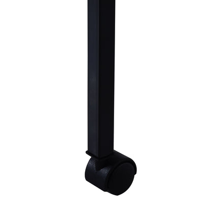 Pawhut Jaula Para Pájaros Con Soporte 4 Ruedas Y Comederos 47,5x37x153 Cm Negro_3