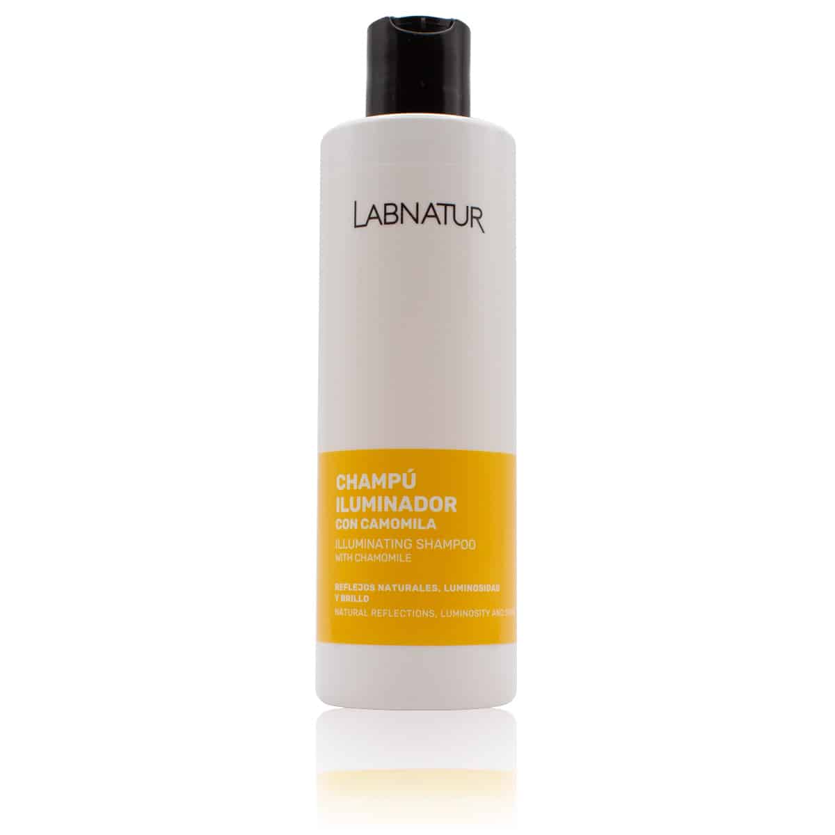 Champú Iluminador con Camomila Labnatur 250 ml | Cabello Rubio y con Mechas | Brillo y Reflejos Naturales | Vegano_0