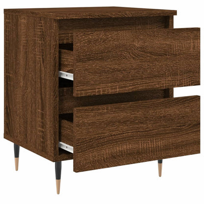 Mesitas Noche 2 Uds Madera Ingeniería Marrón Roble 40x35x50 Cm_4