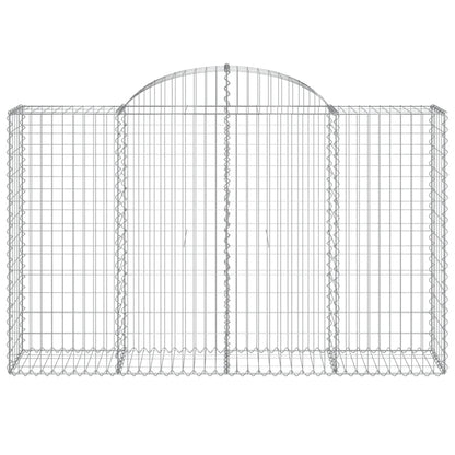 Cestas Gaviones 12 Uds Forma De Arco Hierro 200x50x120/140 Cm_3