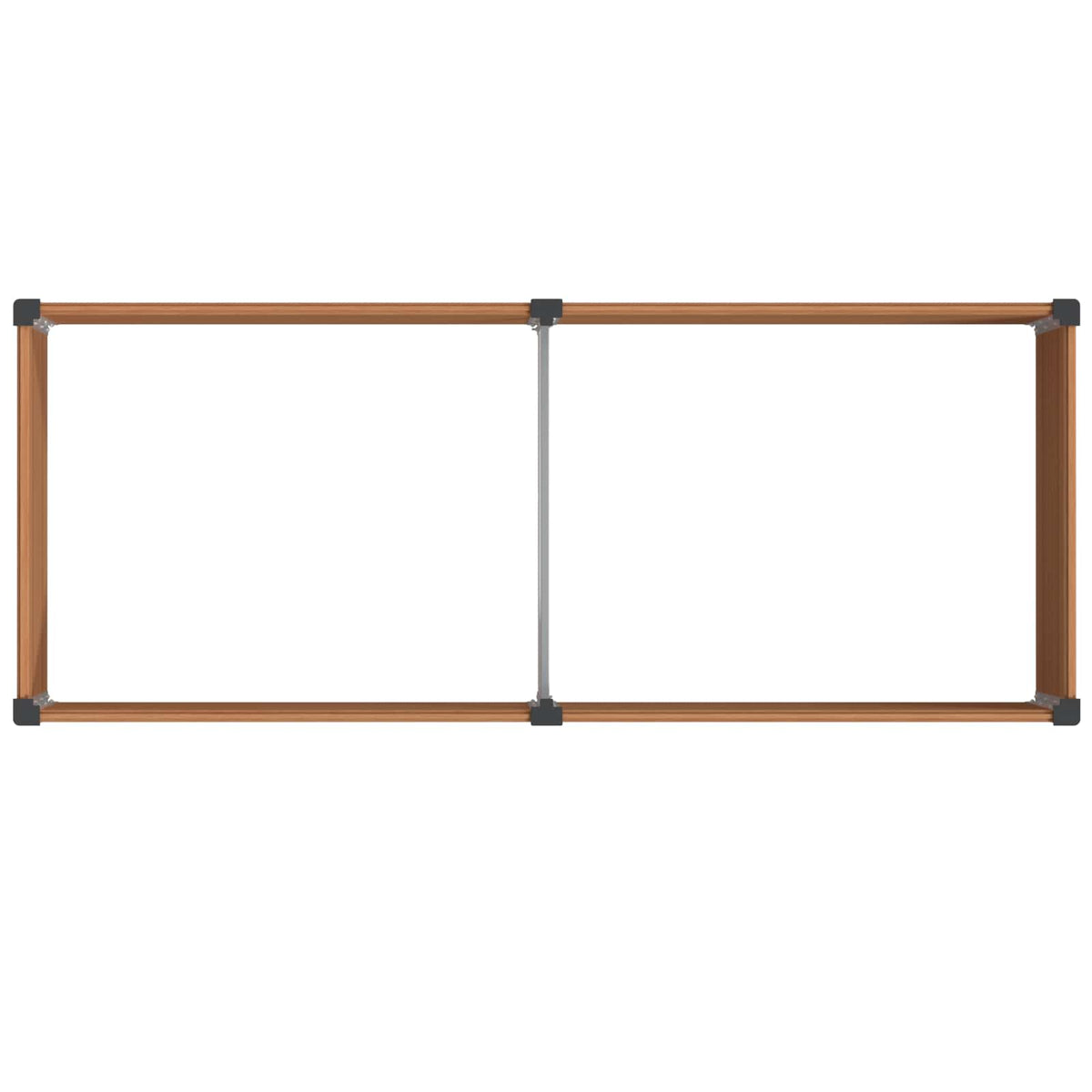 Arriate Elevado Marrón 250 X 100 X 91 Cm Wpc Y Aluminio_4