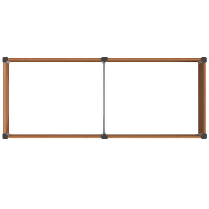 Arriate Elevado Marrón 250 X 100 X 91 Cm Wpc Y Aluminio_4