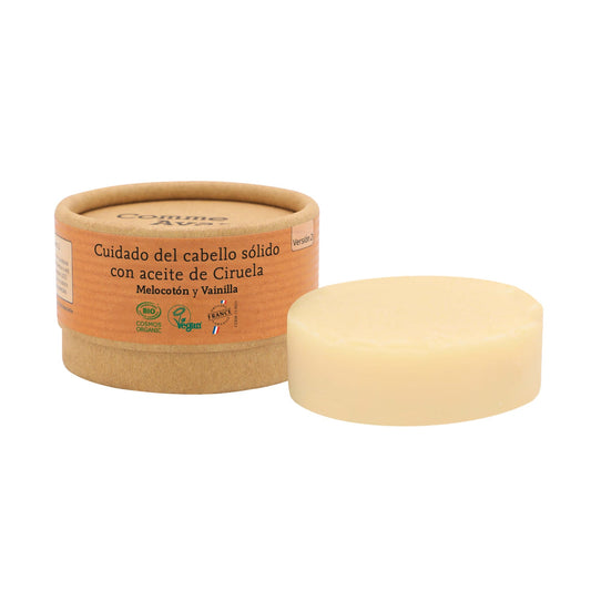 Cuidado Del Cabello Sólido Con Aceite De Ciruela - Melocotón Y Vainilla_0