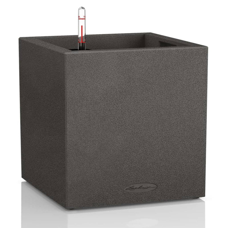 Lechuza Macetero Canto Stone 30 Low All-in-one Negro Grafito_0