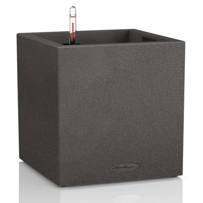 Lechuza Macetero Canto Stone 30 Low All-in-one Negro Grafito_0